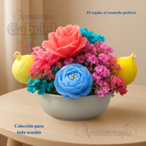 15 Vela aromática - Florero 5 aromas