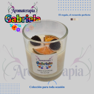 8 Vela aromática - vaso de vidrio